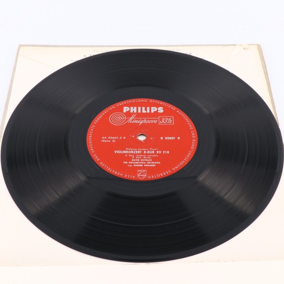 Mozart David Oistrach Oistrakh Violinkonzert D-dur KV 218 Philips 12" LP Record - Picture 11 of 12